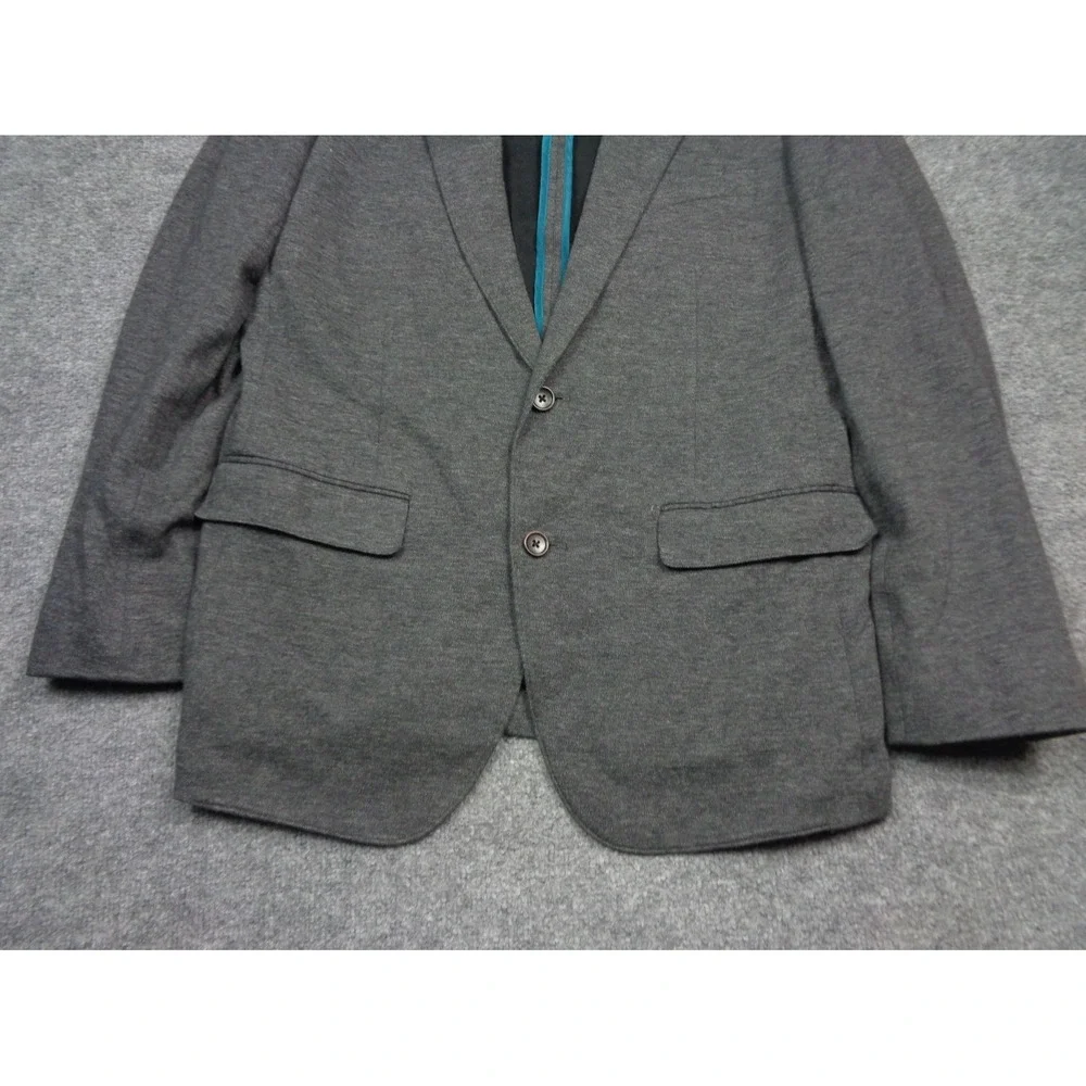 Bonobos Blazer Mens 42R Gray Lanificio Fortex Cotton Sport Coat Slim Fit Jacket